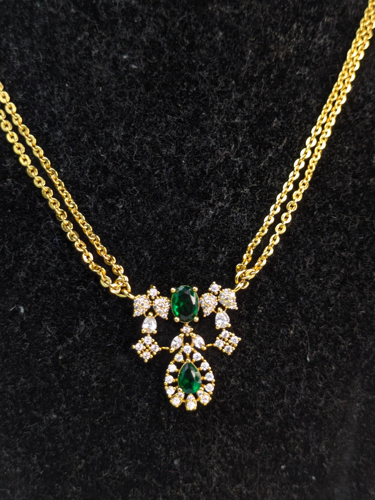Green stone Chain