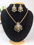 AD Stone Necklace-White