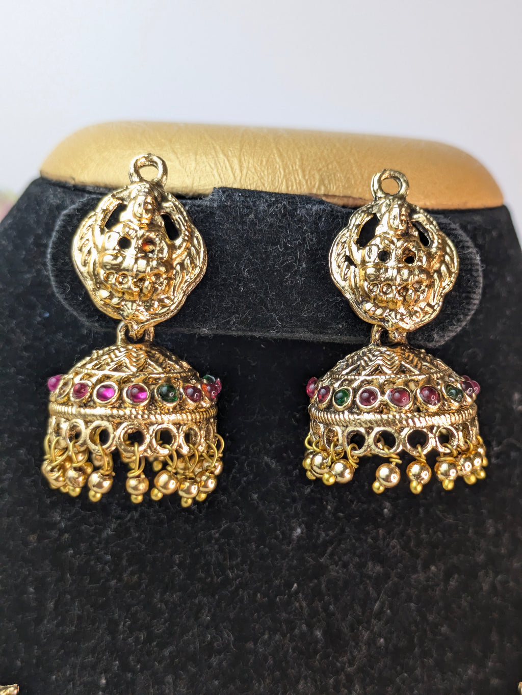 Peacock Lakshmi Temple Necklace