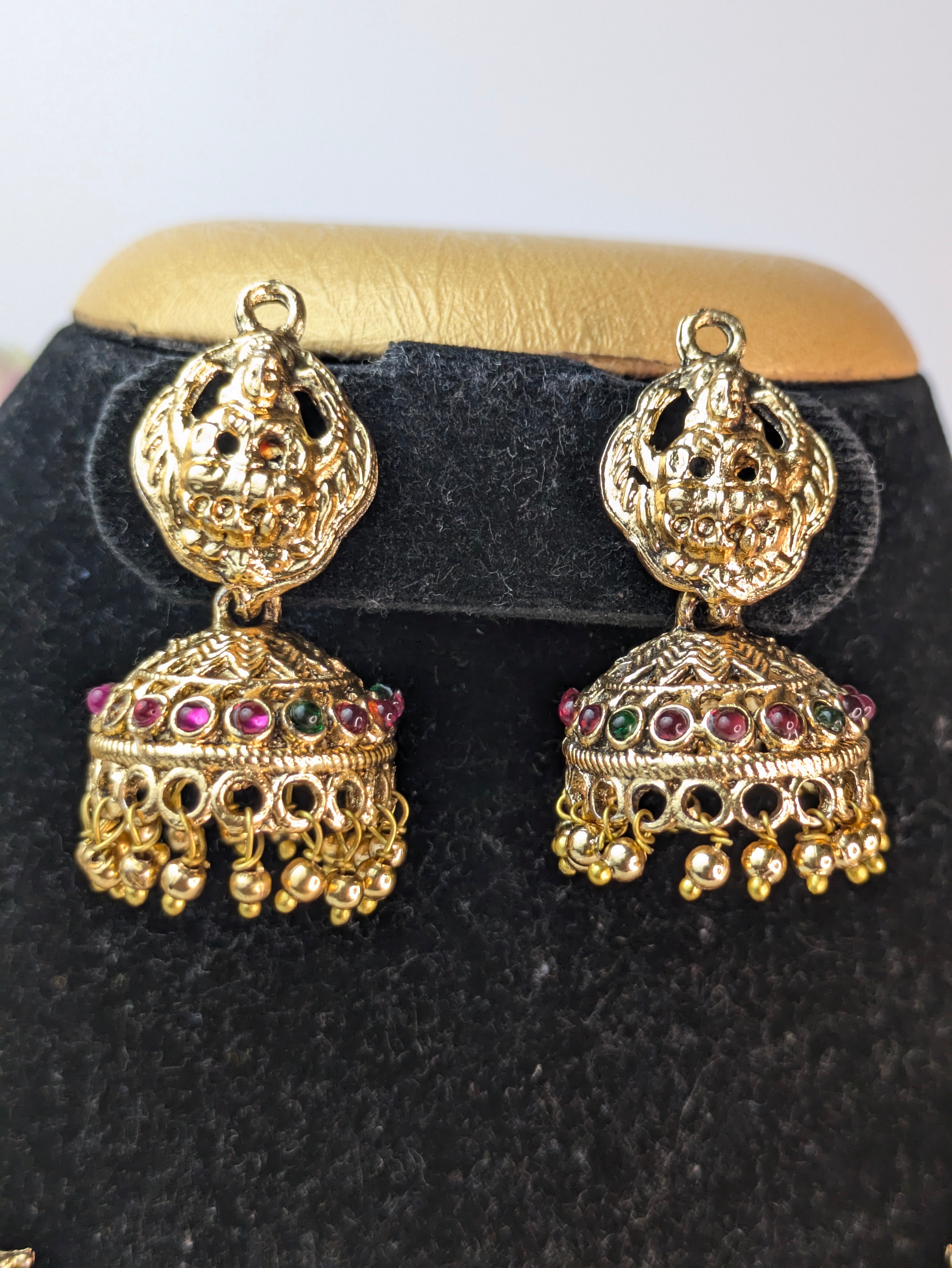 Peacock Lakshmi Temple Necklace