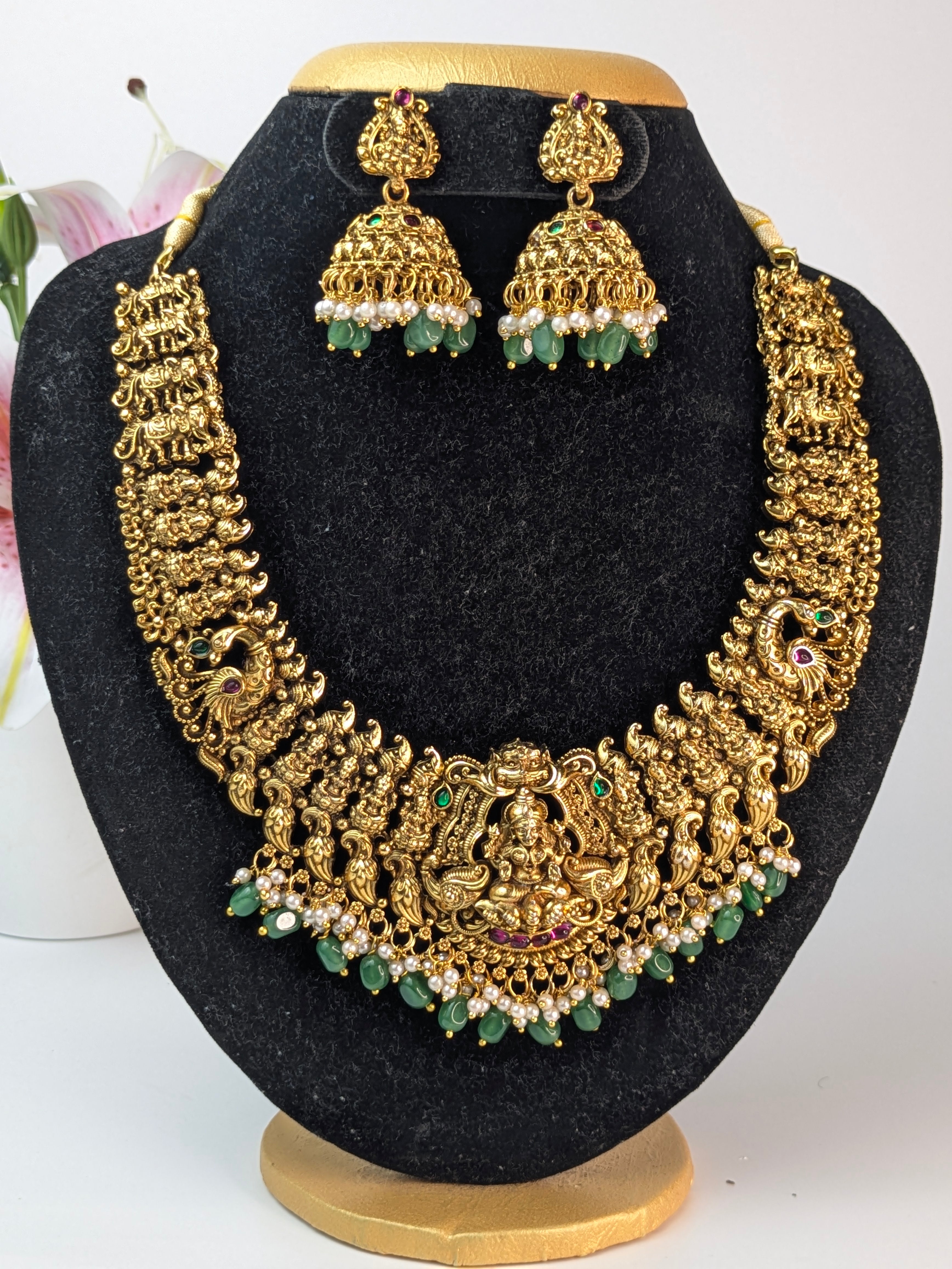 Elephant Lakshmi Necklace
