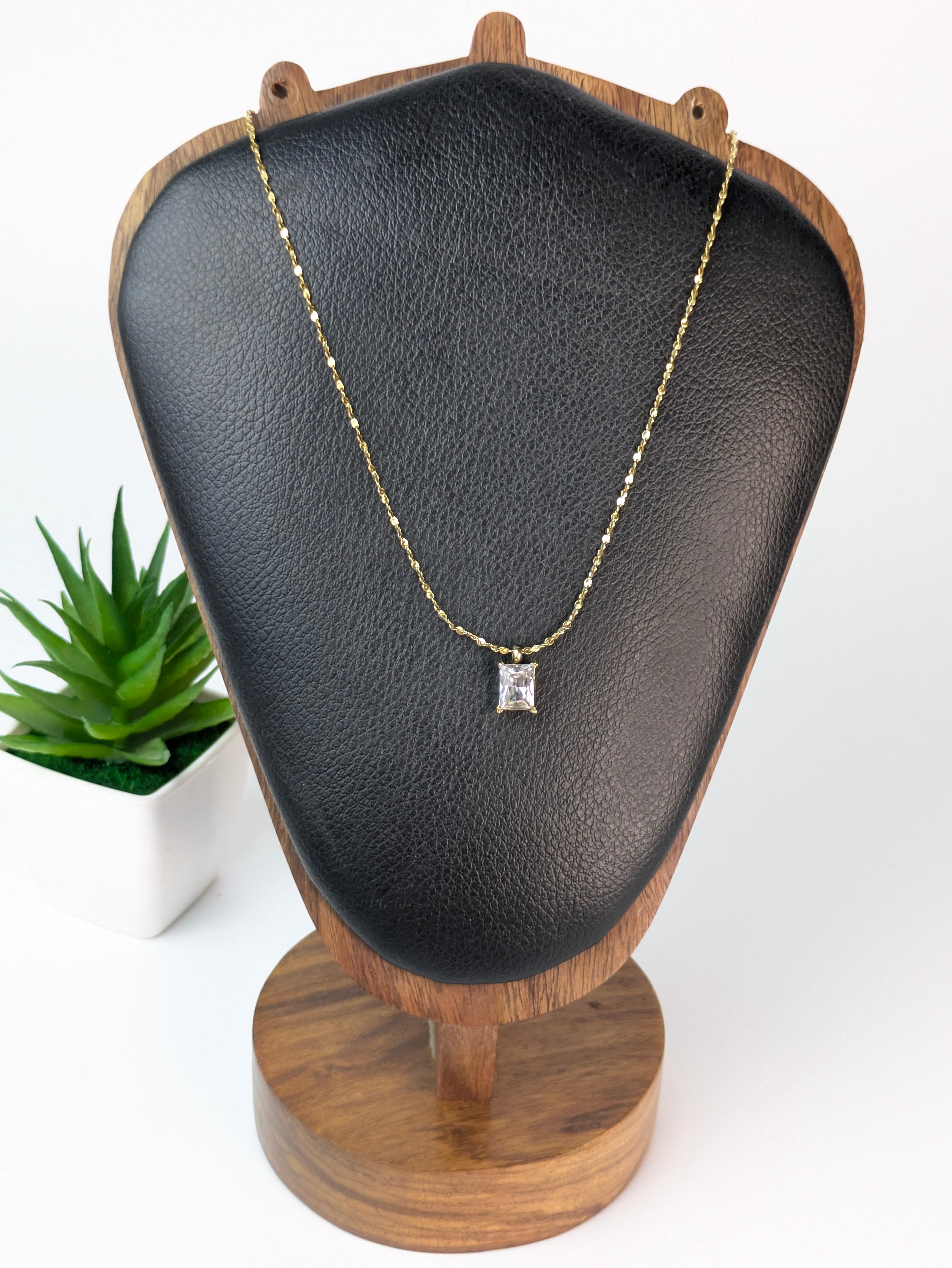 White stone pendant