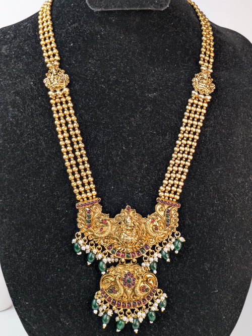 antique gold temple jewelry long haram