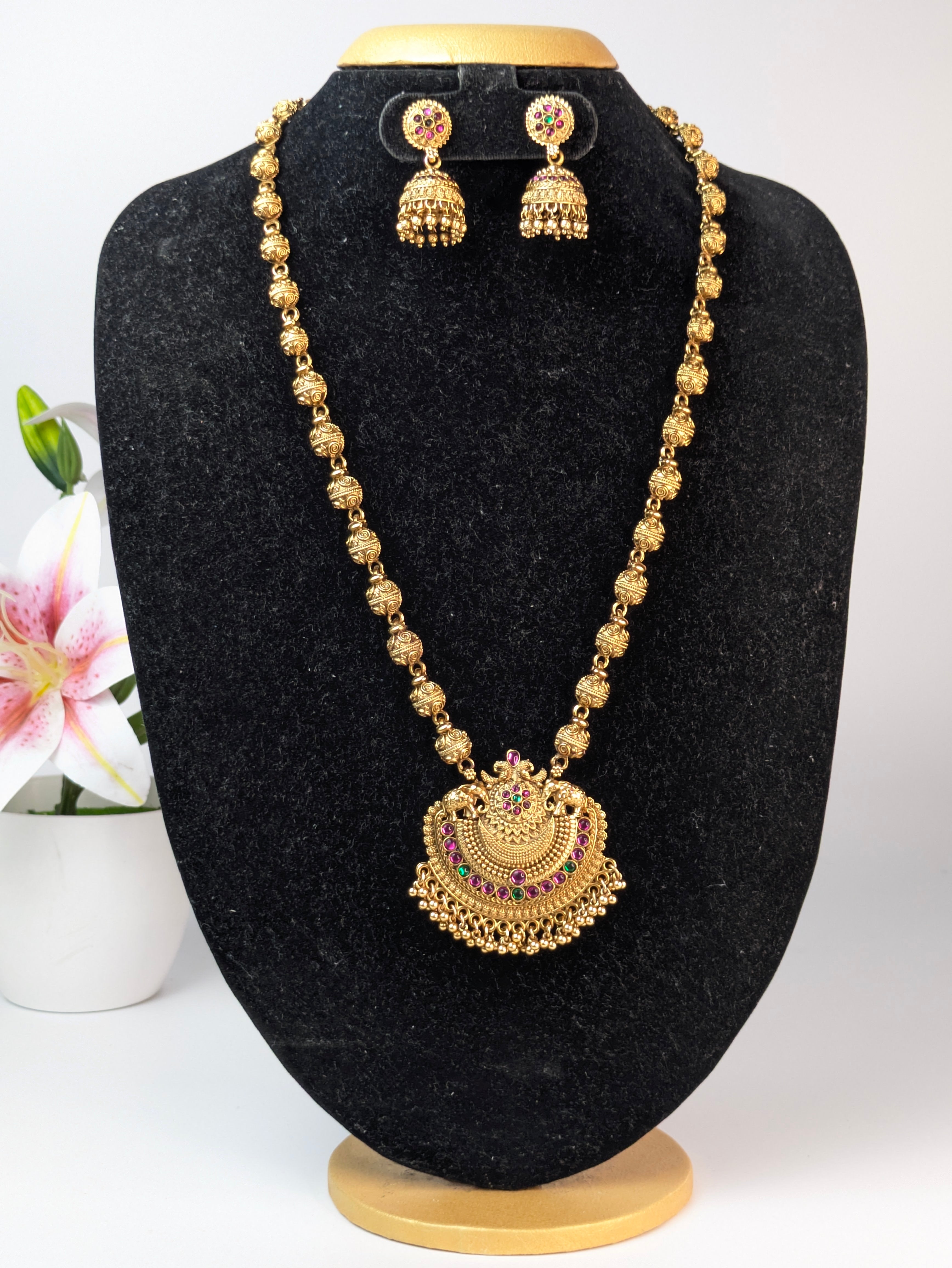 South Indian Temple Jewelry long haram