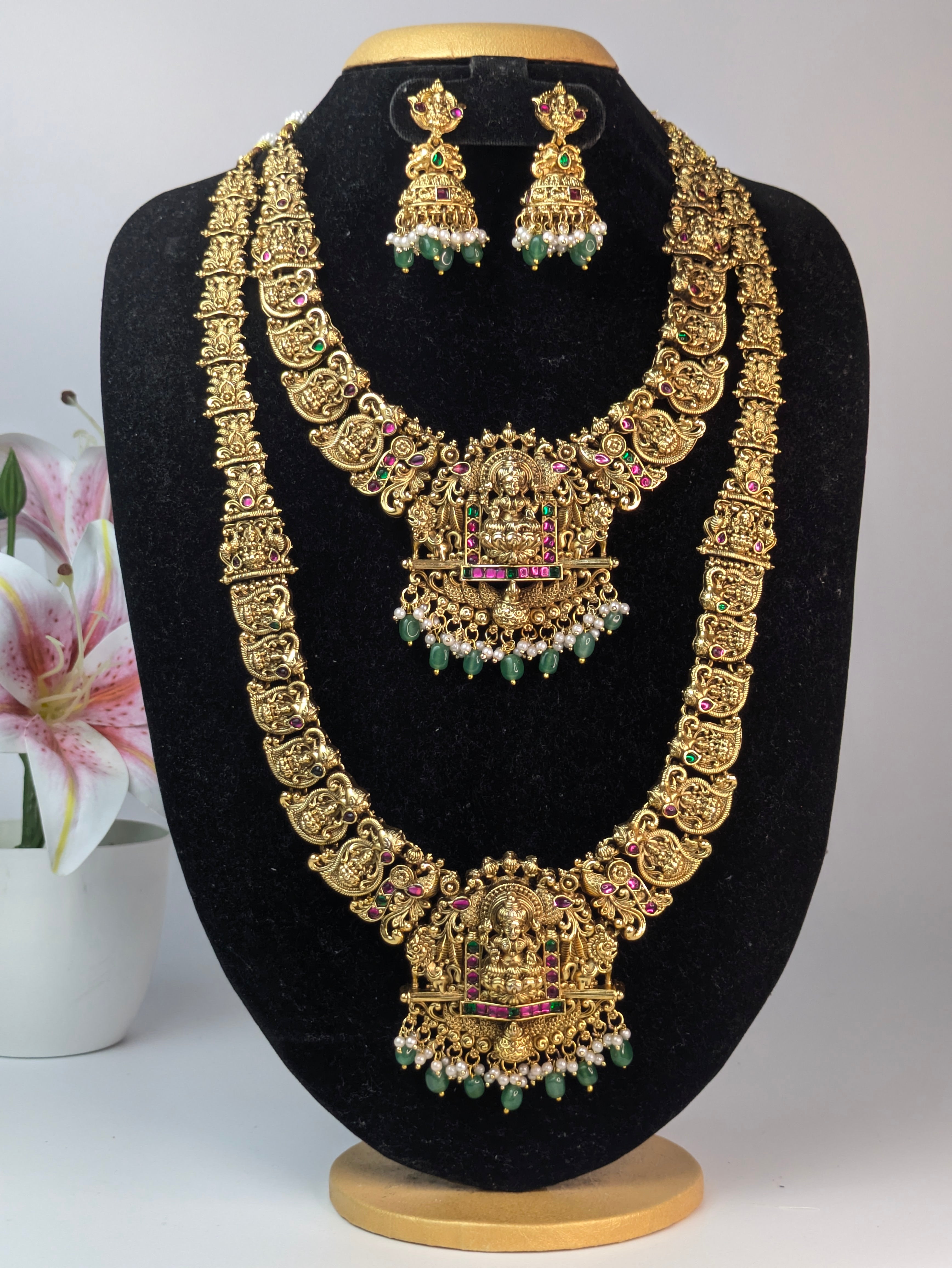 Traditional South Indian Mango Lakshmi Bridal Combo