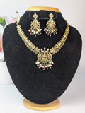 Close-neck Hasli style necklace set