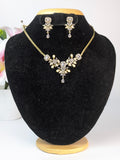 White AD Short Necklace Set