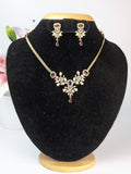 Ruby AD short Necklace Set