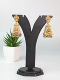 Traditional Gopuram Antique Lakshmi Jhumka