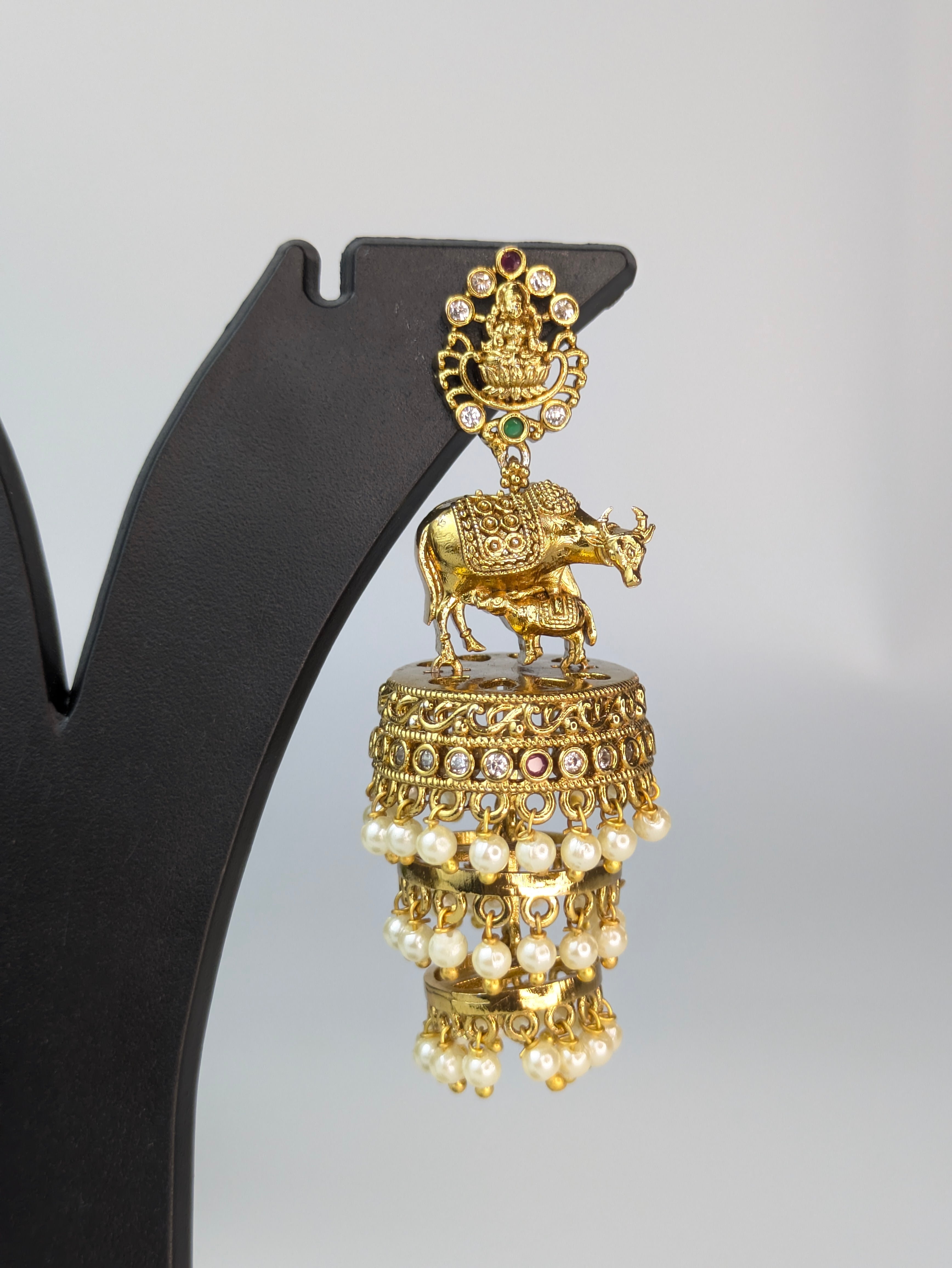 Kamadhenu Jhumka Earrings