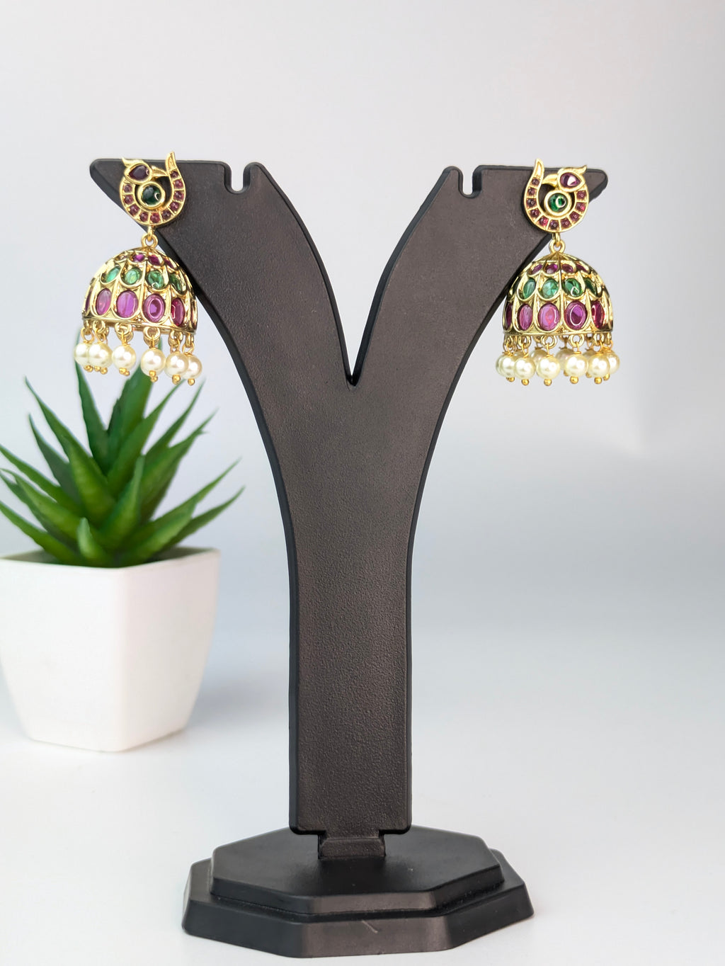 Multicolor Peacock Jhumka