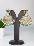 Radhika Royale stone chandbali earrings