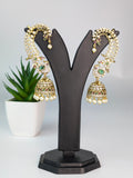 Indian ear cuff with a dangling jhumka