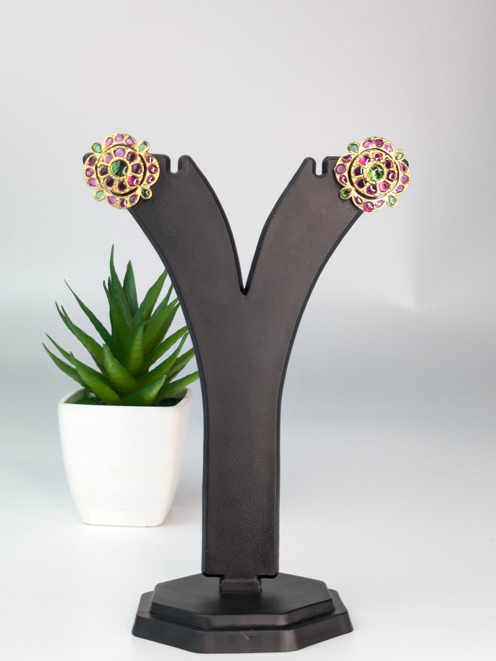 Floral Cluster Stud