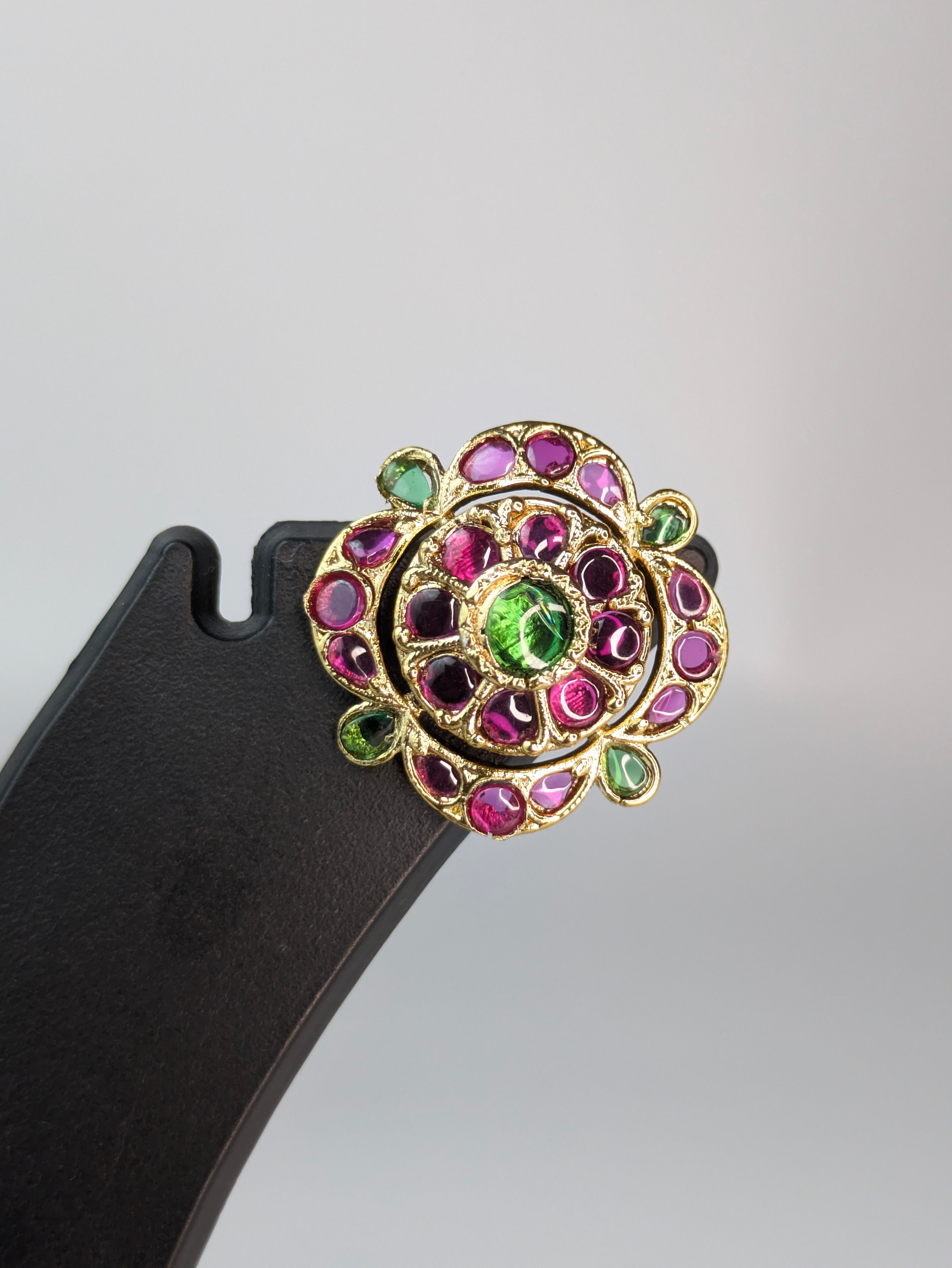 Floral Cluster Stud
