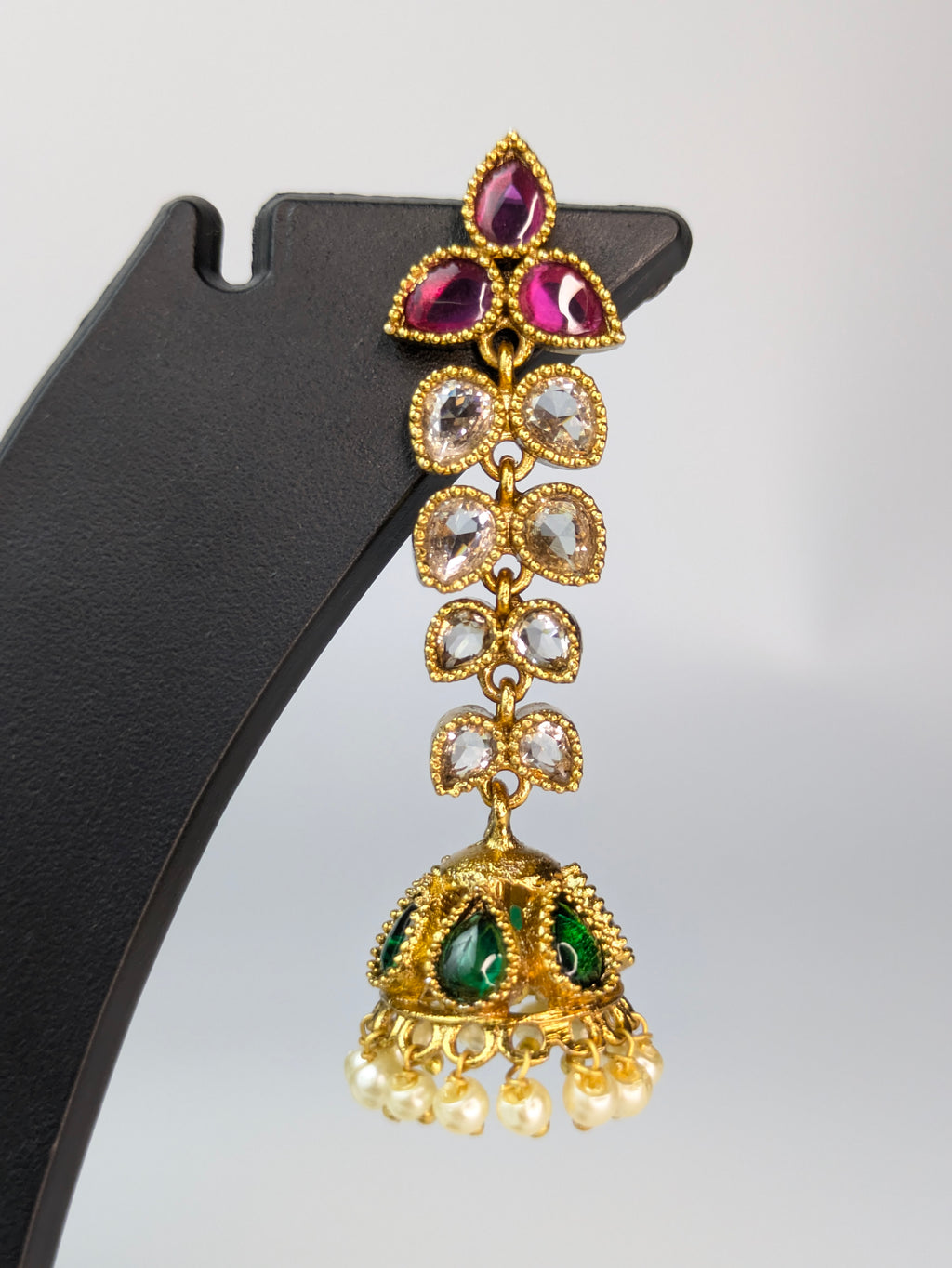 Glowing Leaf Jhumka