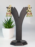 Indian peacock jhumka earring