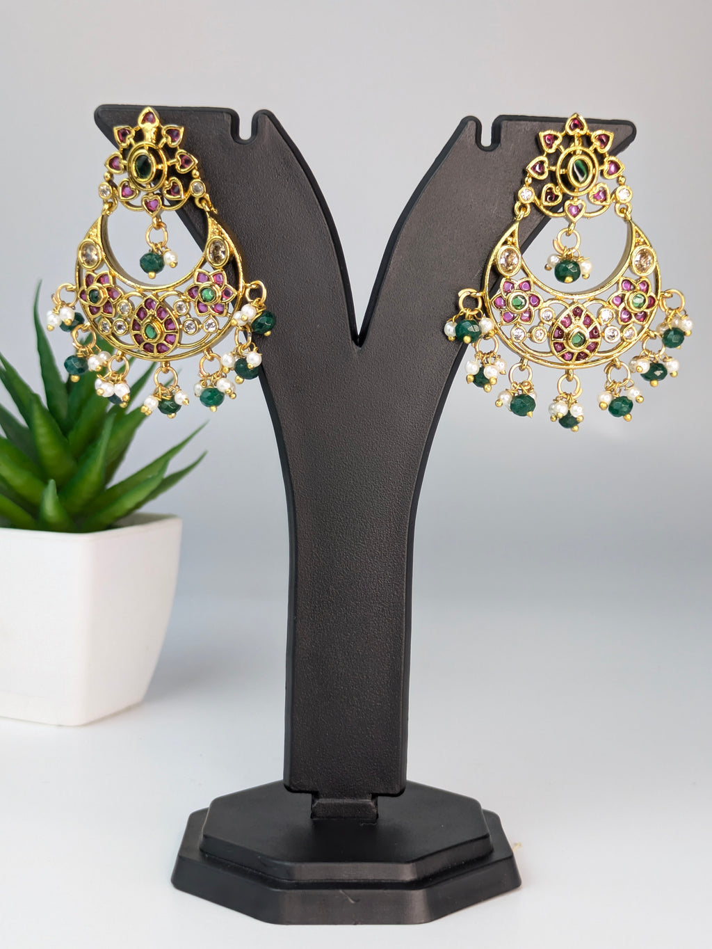 Traditional Chandbali earring