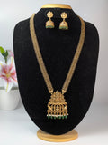 Matte-gold finish temple haram