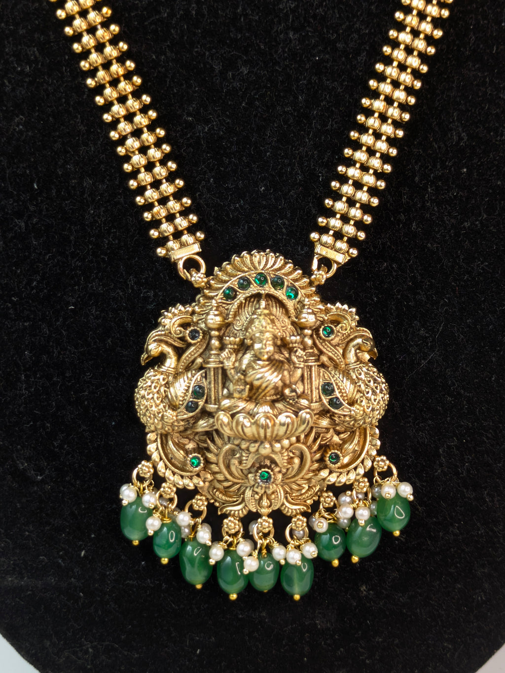 Traditional South Indian Temple Haram-Green