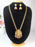 Traditional South Indian Temple Haram-pink