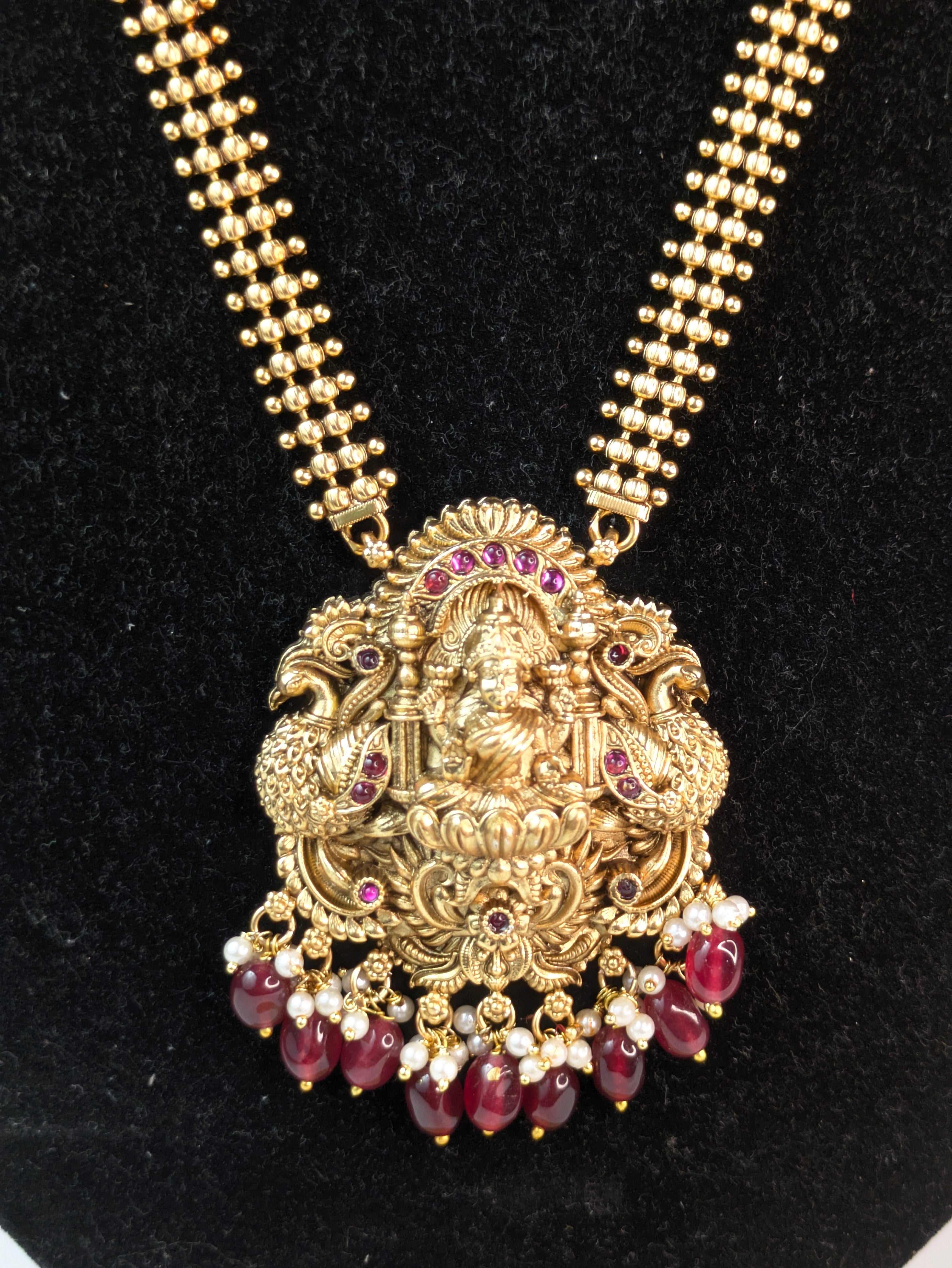 Traditional South Indian Temple Haram-pink
