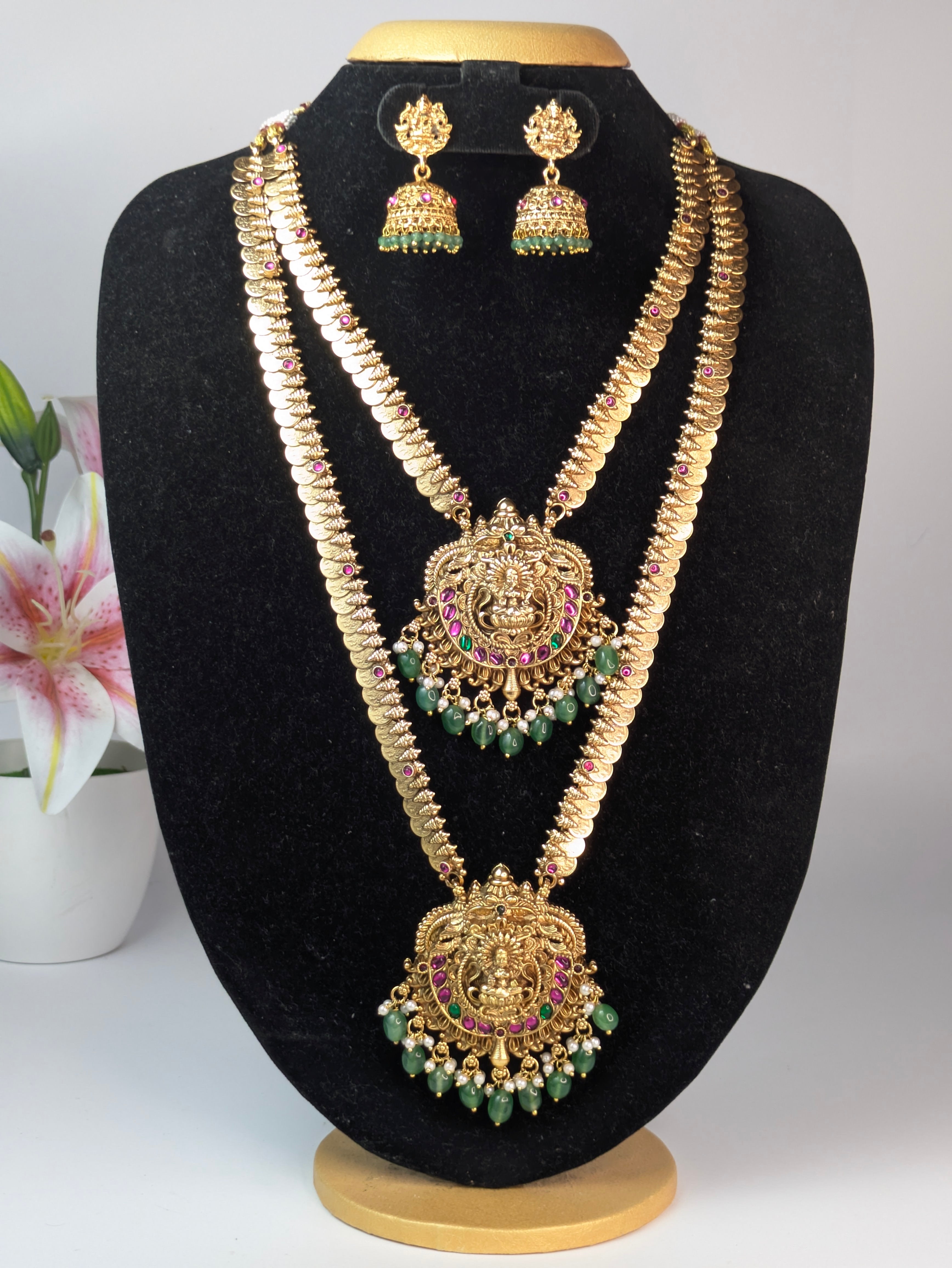 Traditional Lakshmi Coin Bridal Set