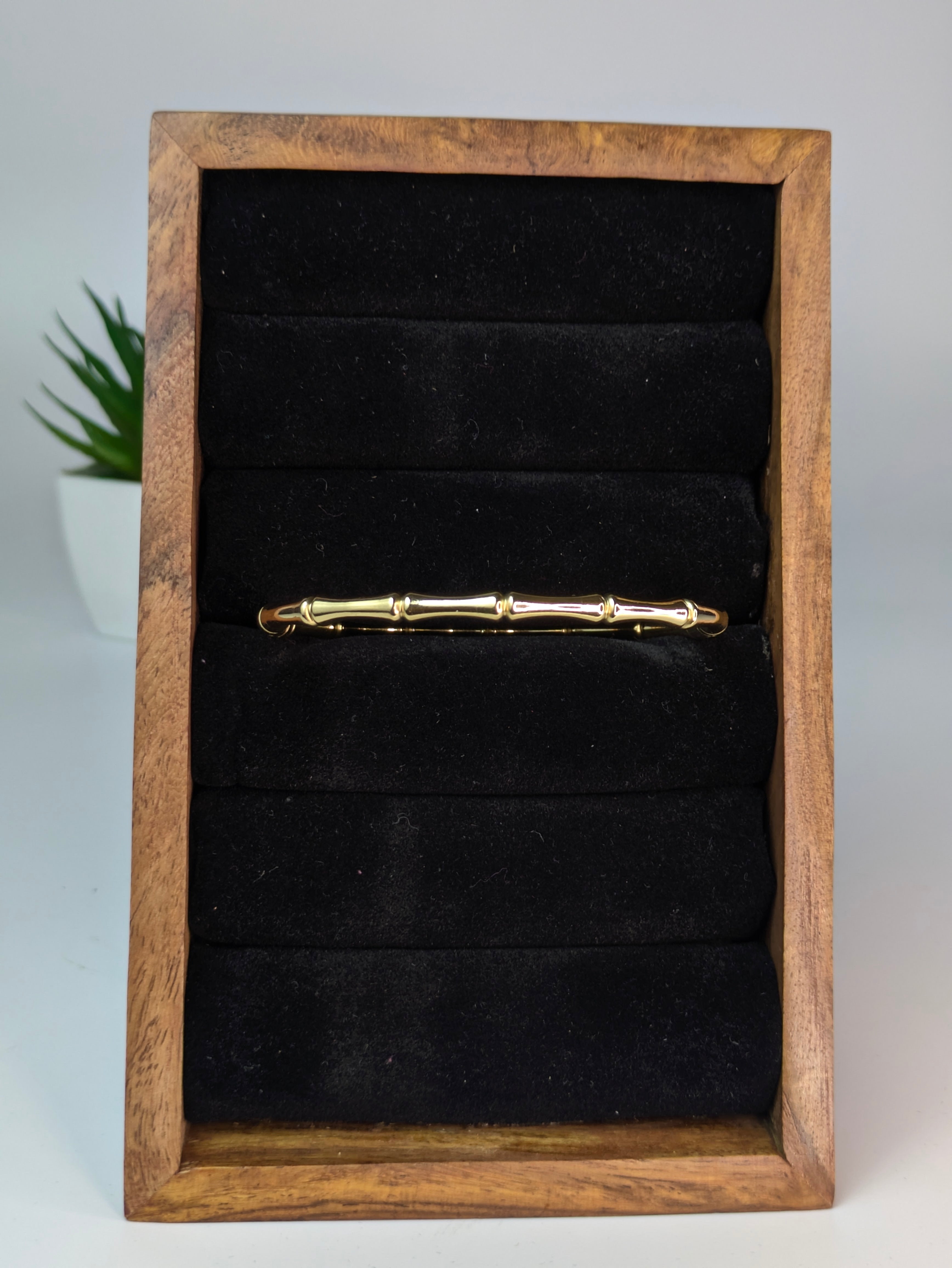 Anti-tarnish Bamboo Bangle