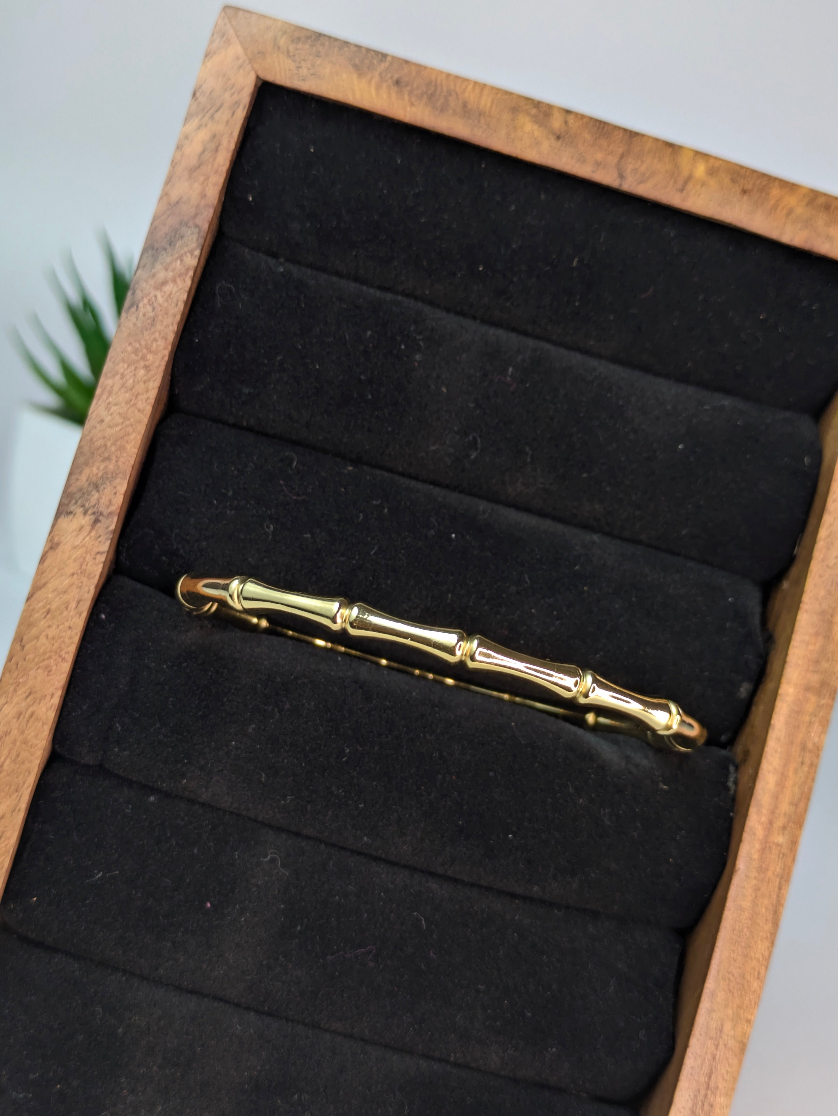 Anti-tarnish Bamboo Bangle