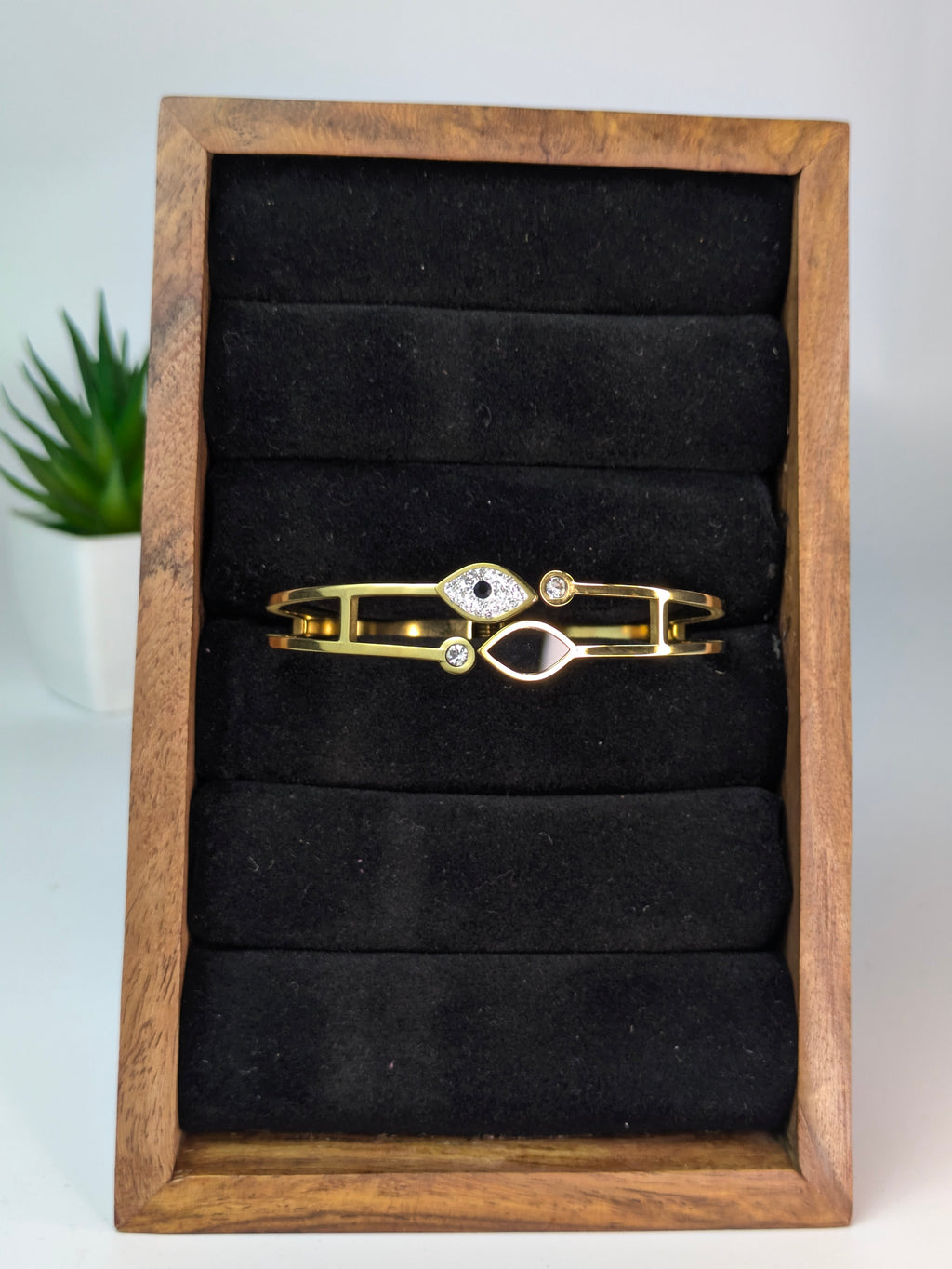 Double Layer Evil Eye Bangle