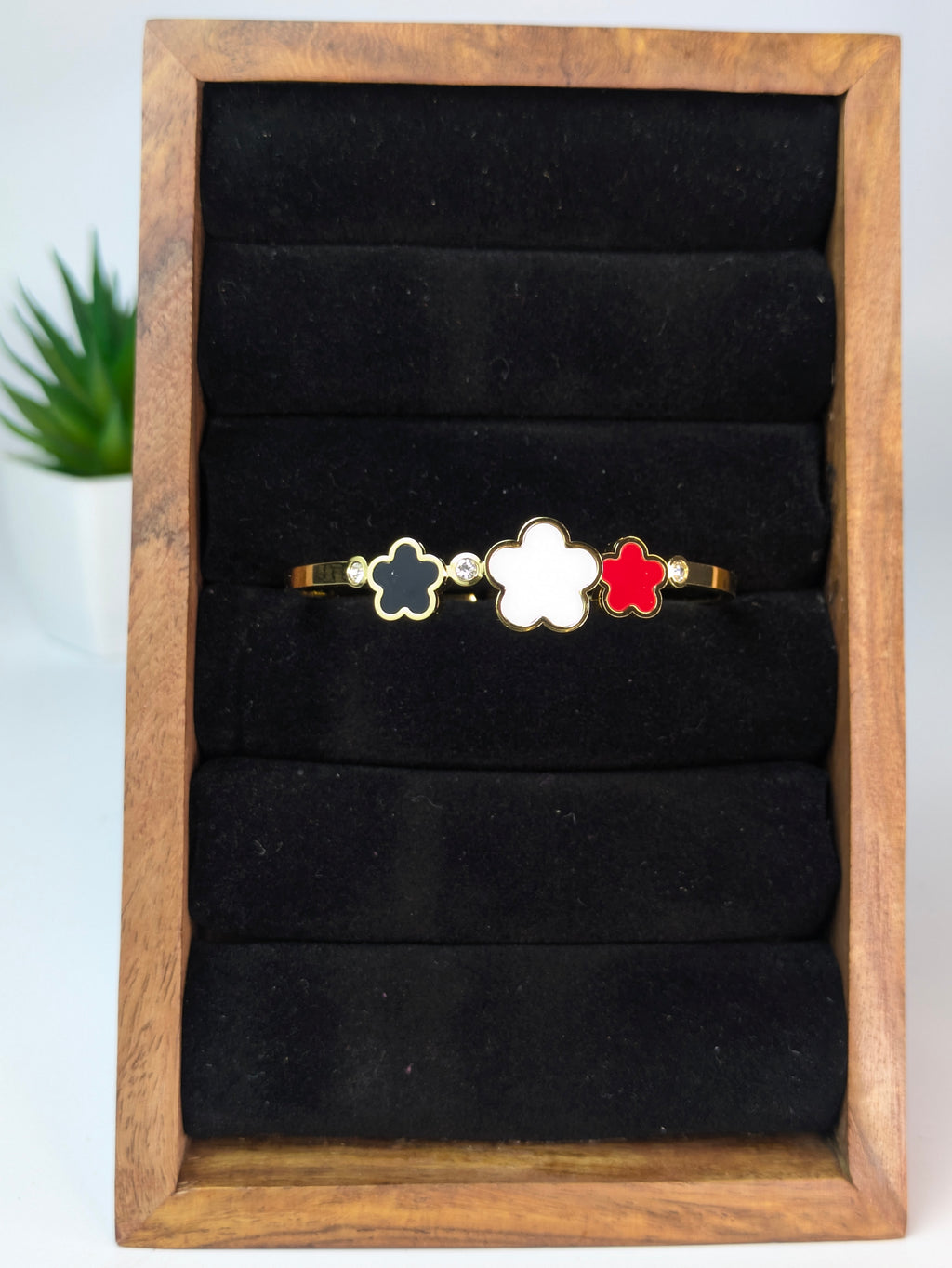 Multi Color Flower Bangle