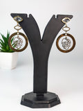 Natural leaf drop earrings
