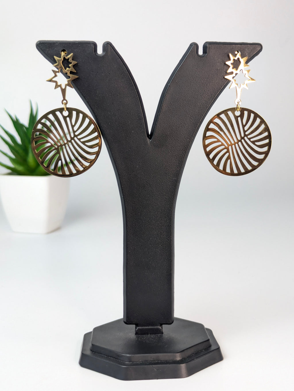 Geometric drop Earring