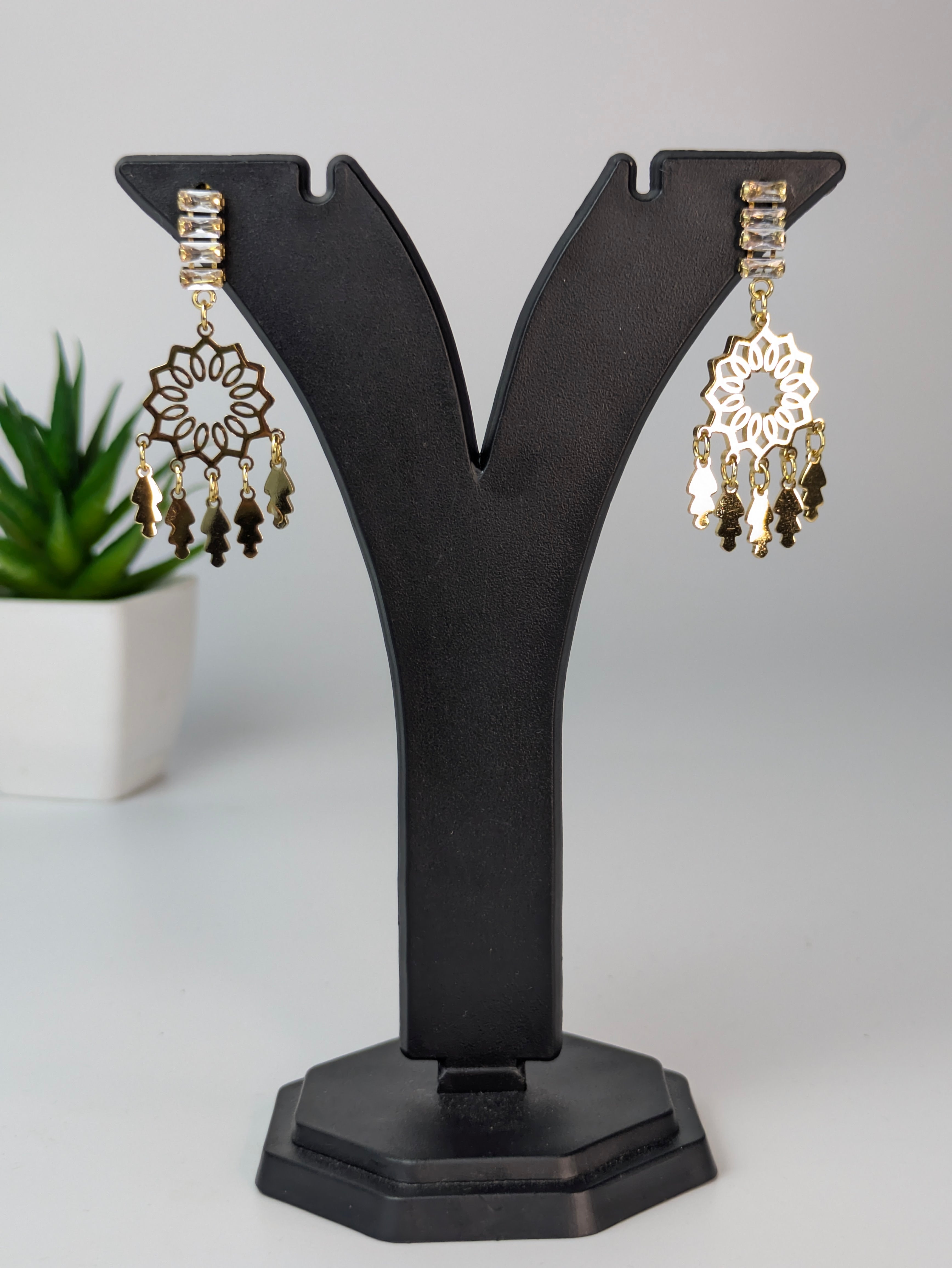 Traditional ethnic charm earring