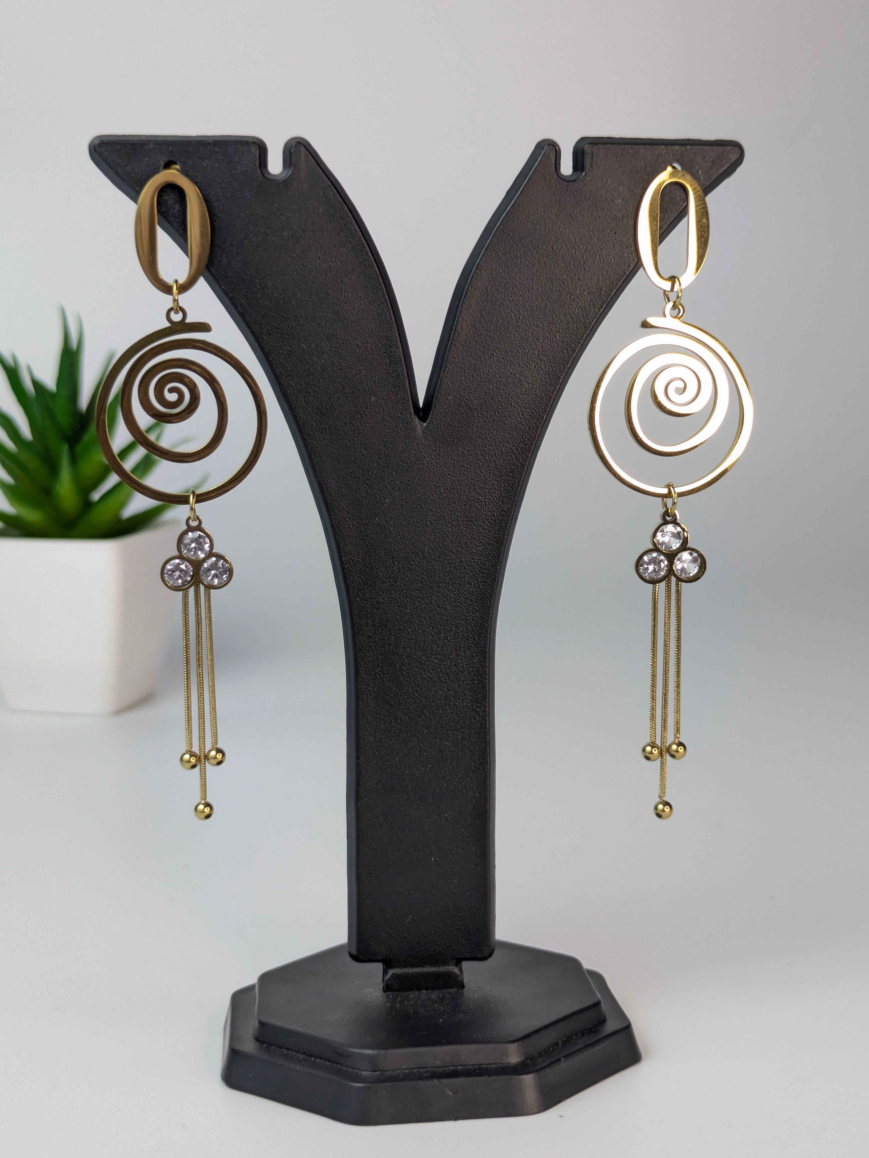 Spiral earrings