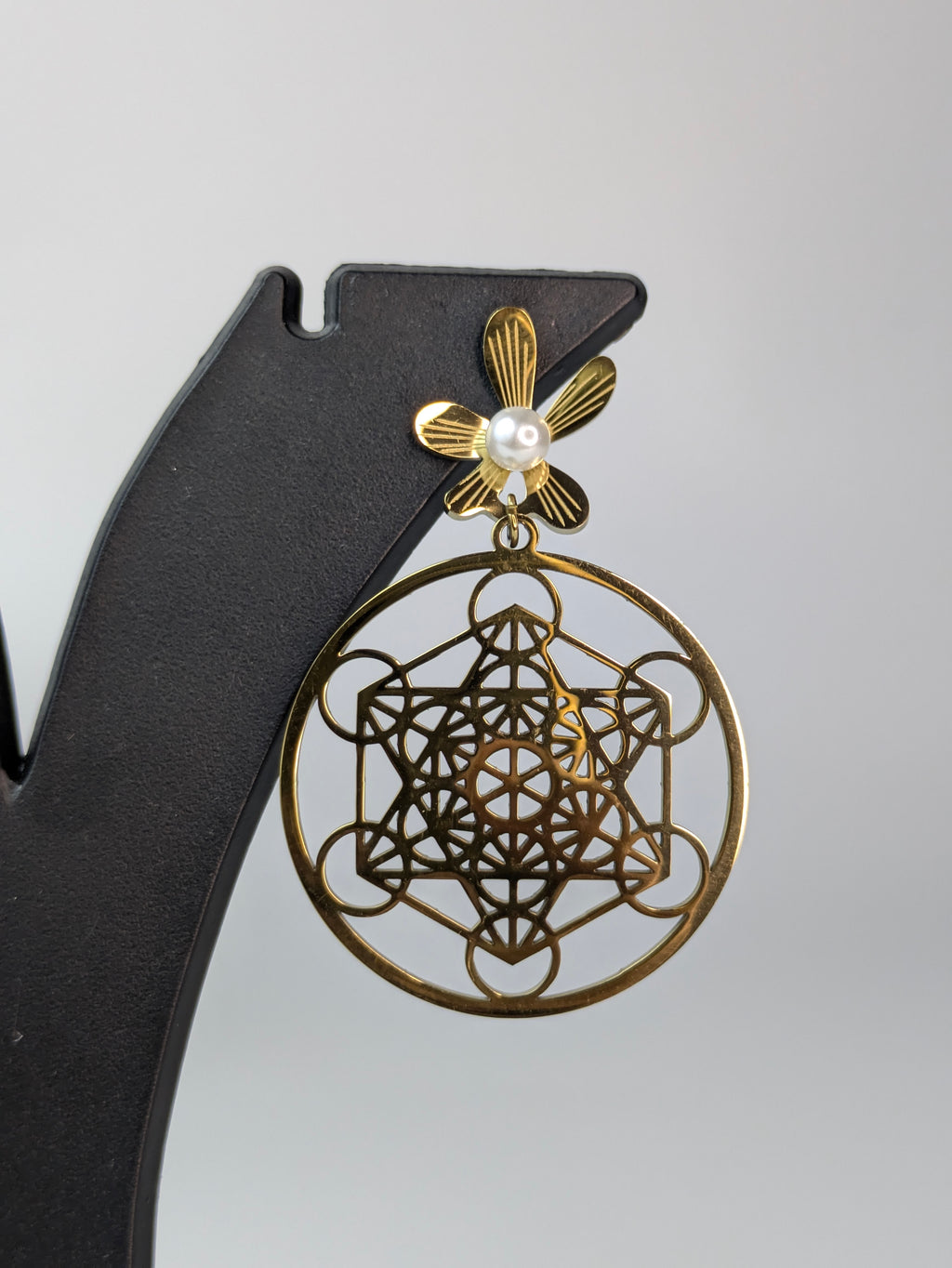 Metatron's Cube earring