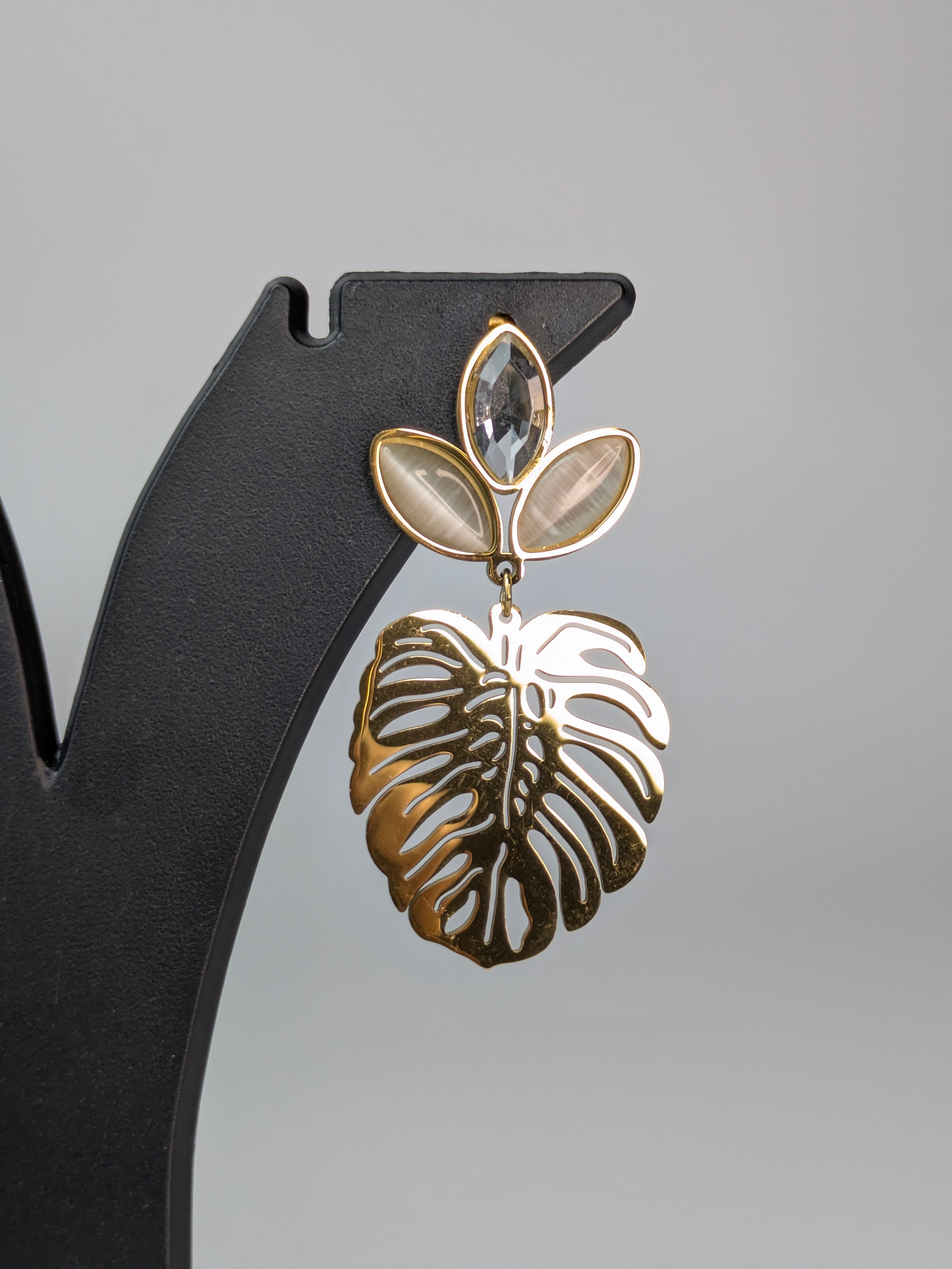 Tropical botanical aesthetic earring