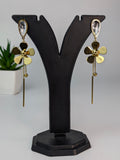 Flower drop earring