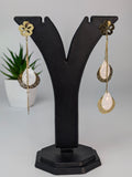 Disc drop earring