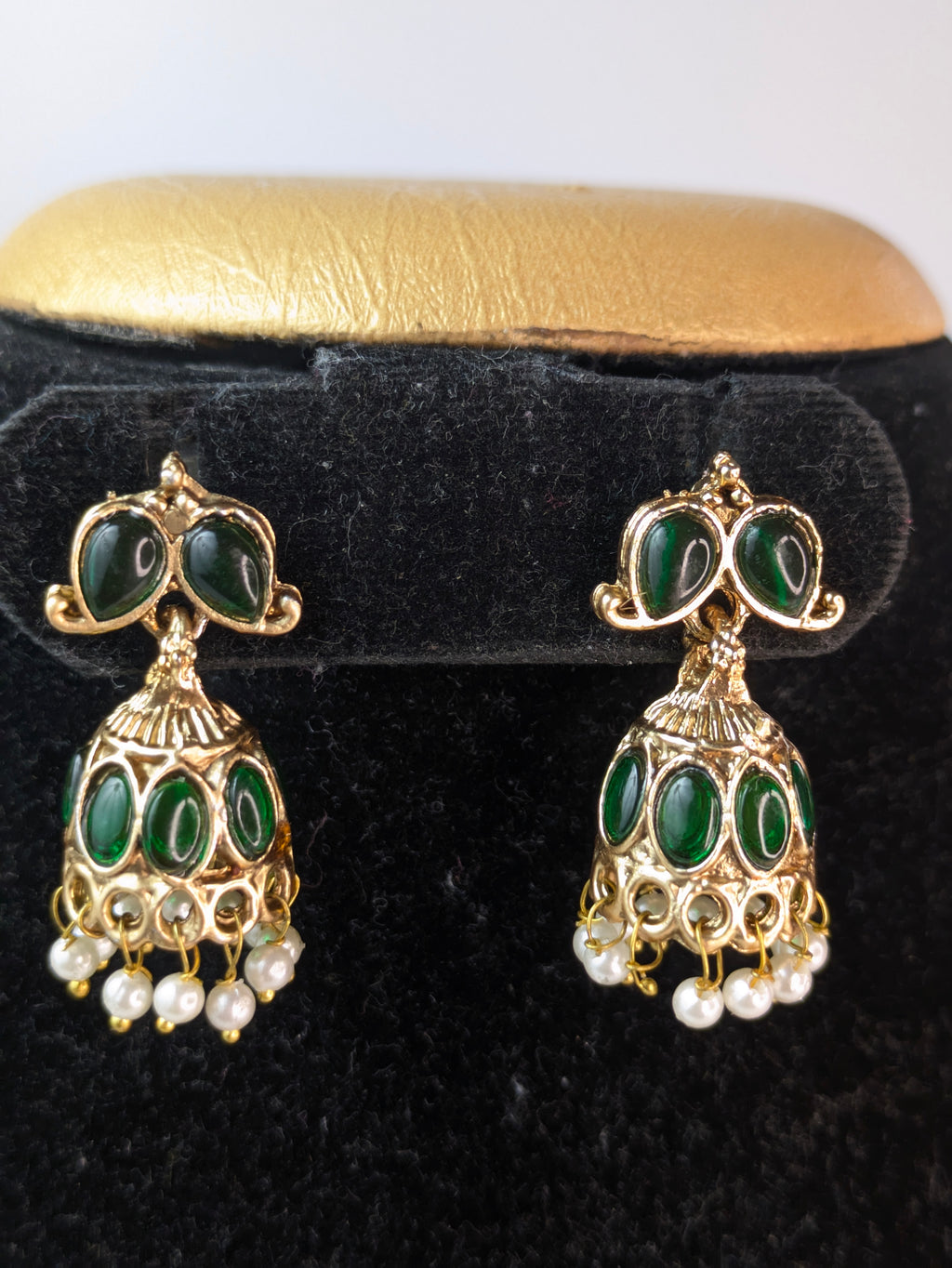 Kemp Stone Mango Necklace-Green