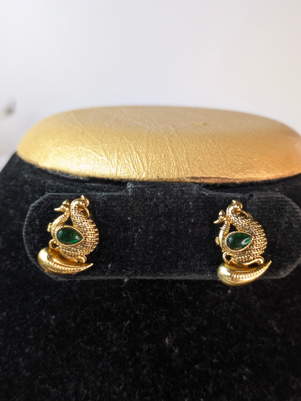 Antique Peacock Necklace-Green