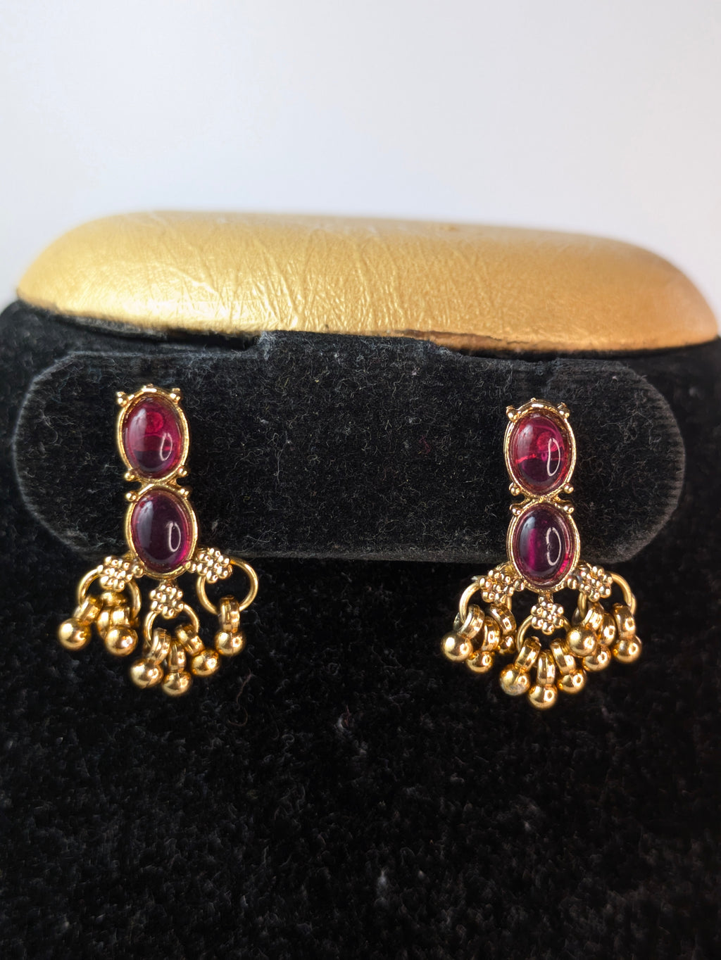 Tear Drop Kemp Stone Necklace-Pink
