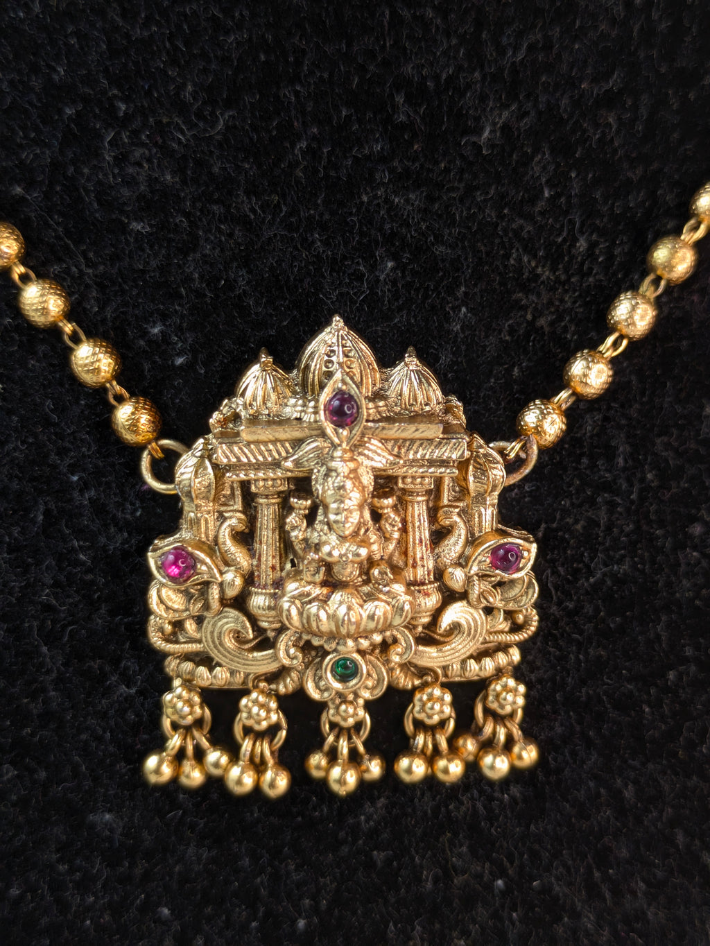Temple Jewelry Pendant and Ball Chain Set