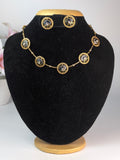 Blue Lotus Choker/Necklace Set