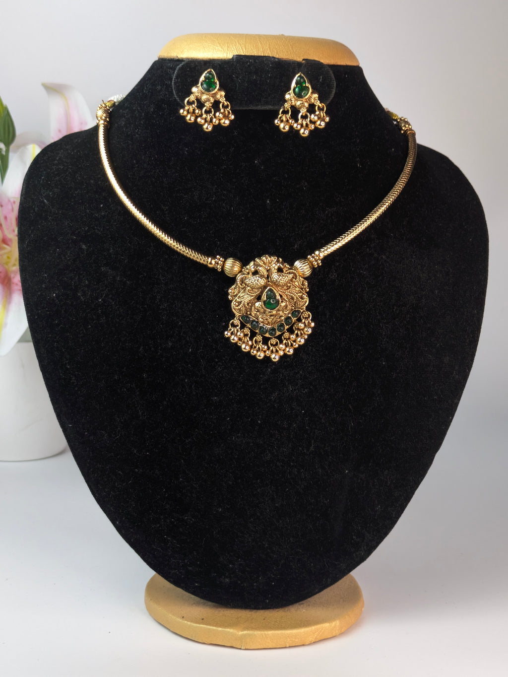 Traditional Peacock Hasli-Green