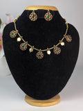 Kemp with Floral Coin Necklace