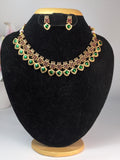 Kerala Style Green Palaka Necklace