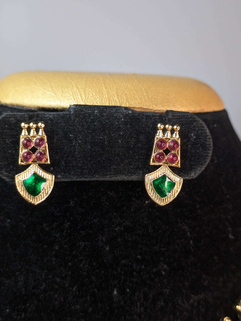 Kerala Style Green Palaka Necklace