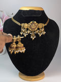 Antique Gold-Plated Temple Choker
