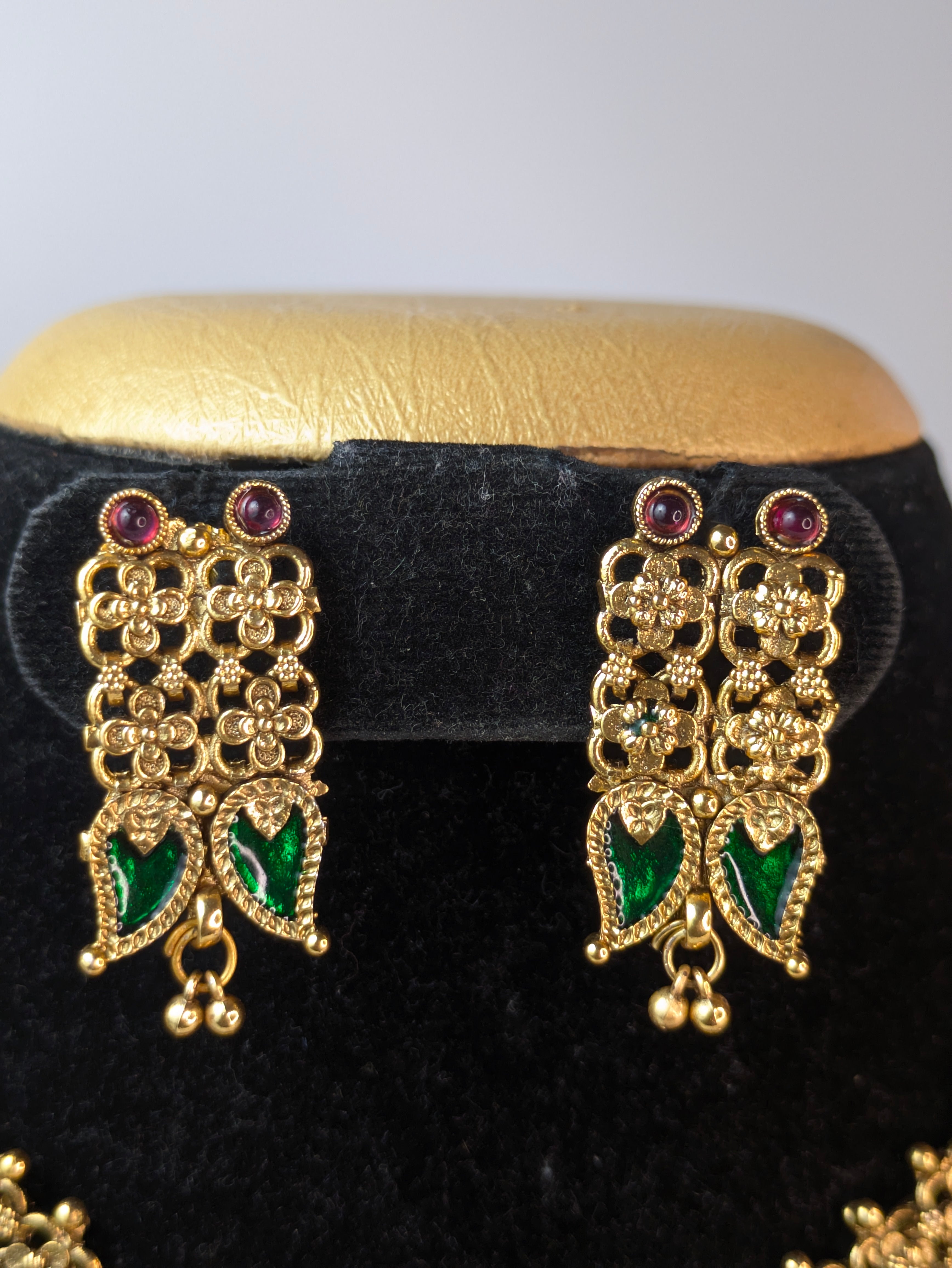 Double Layer Palakka Coin Combo Necklace